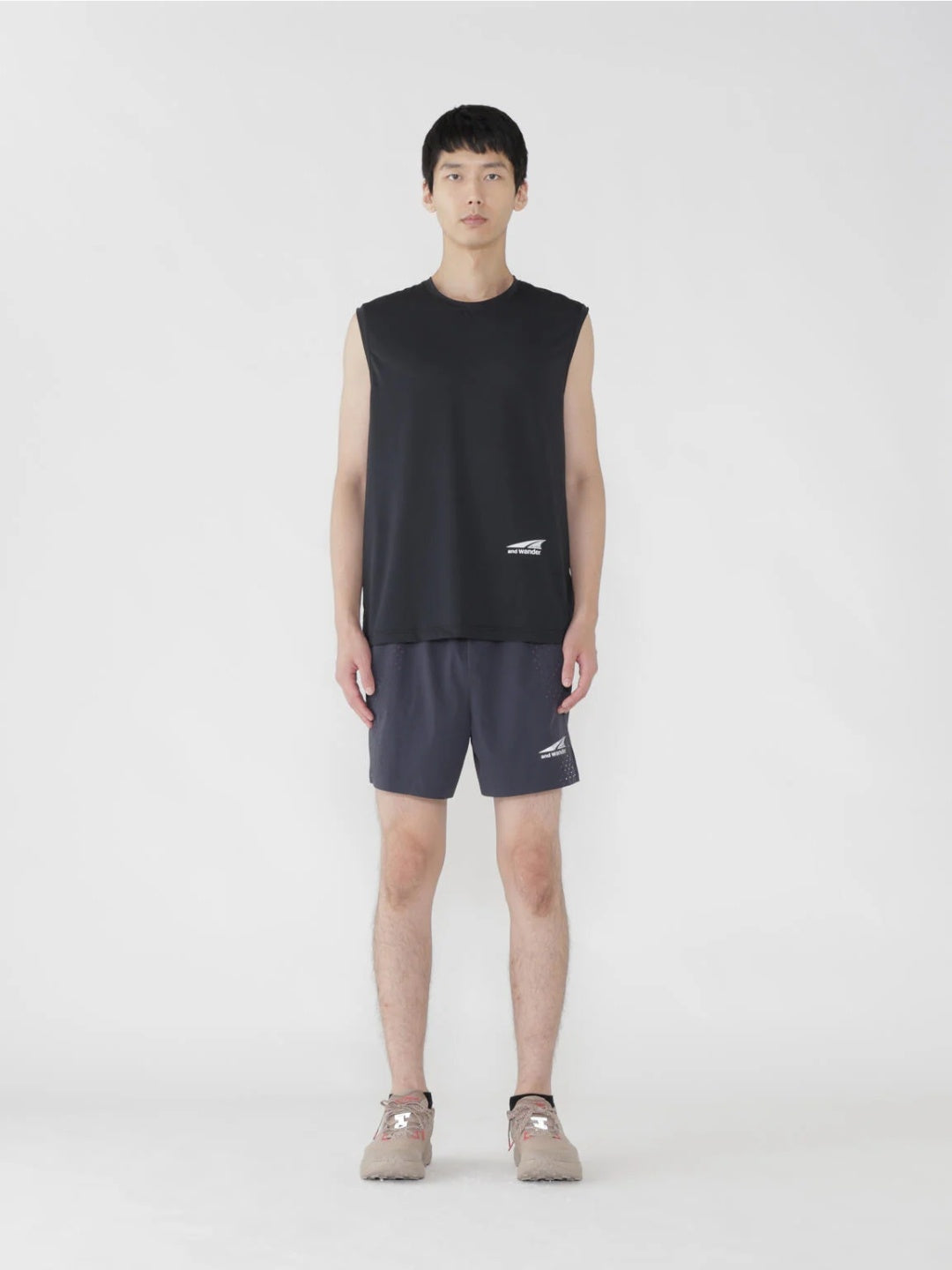 Altra×and wander tank top #black/010 [6164505]｜and wander