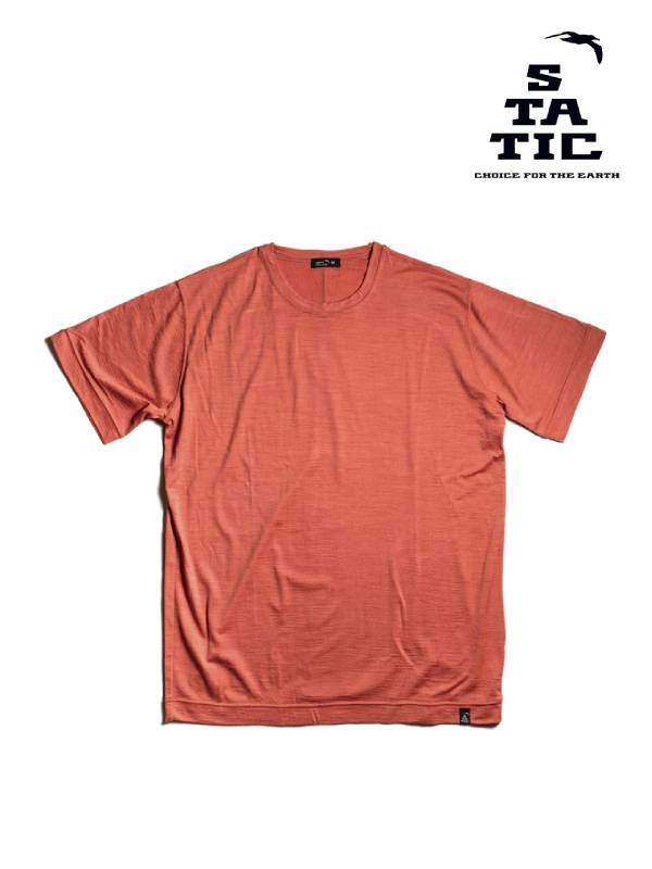 Men's RAW LW S/S Shirts #Smoked Pink [100623]｜STATIC