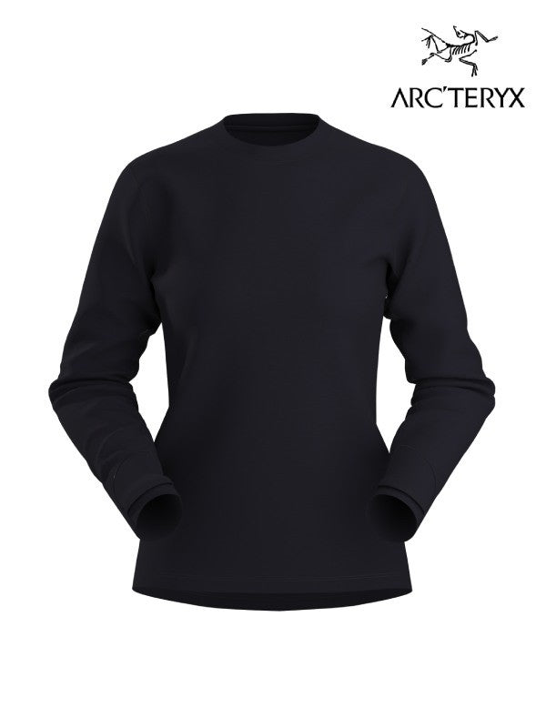 Women's Taema Thermal Crew LS #Black Heather [X00000847501]｜ARC'TERYX