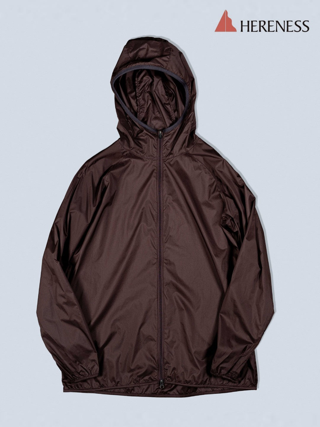 13D Packable Hoody #Brown｜HERENESS – moderate