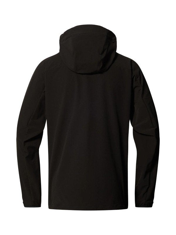 Rosson Softshell Hood Men #True Black [608423]｜HAGLOFS