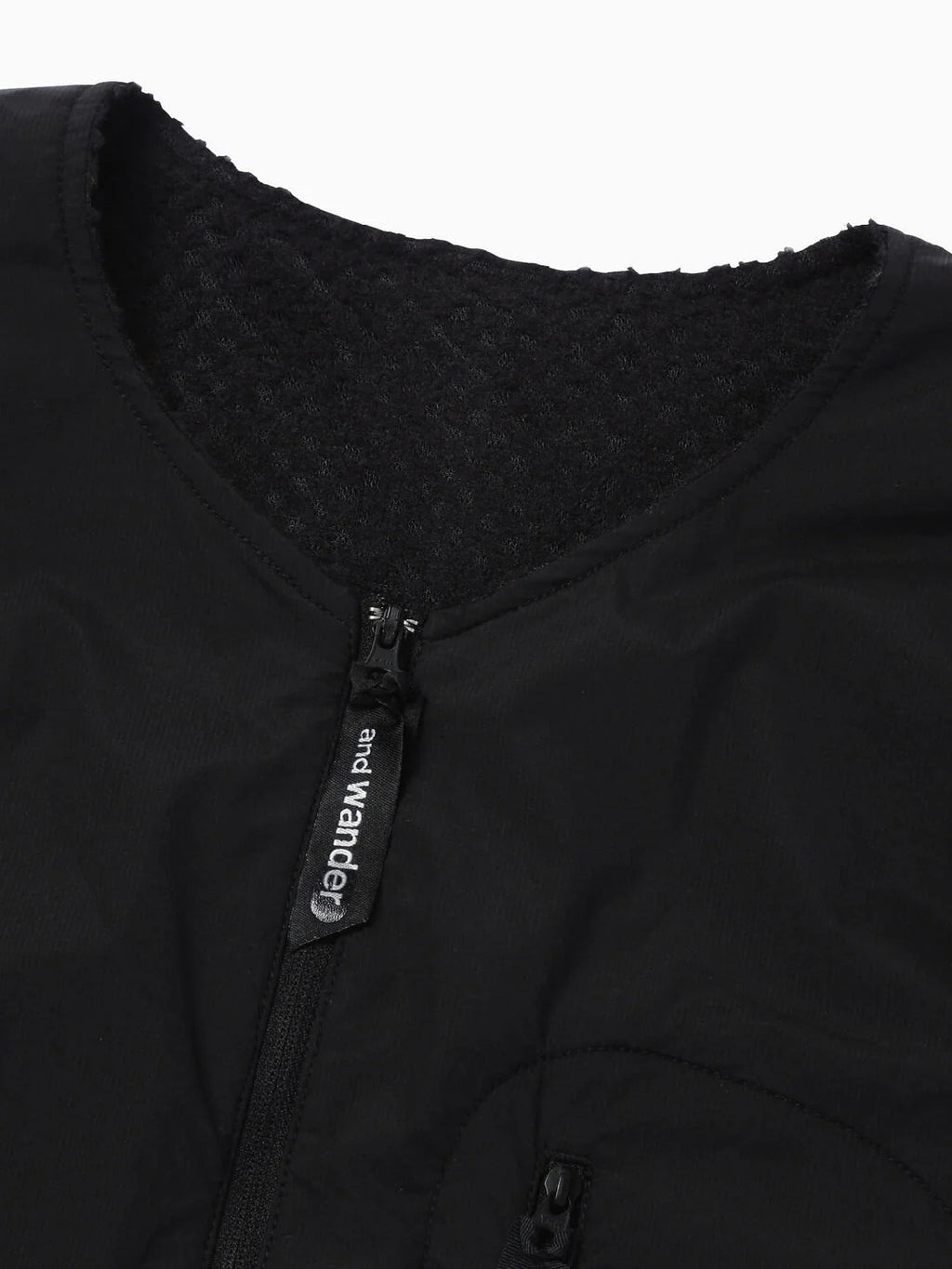【Women】air fleece vest #Black [6241020]｜and wander