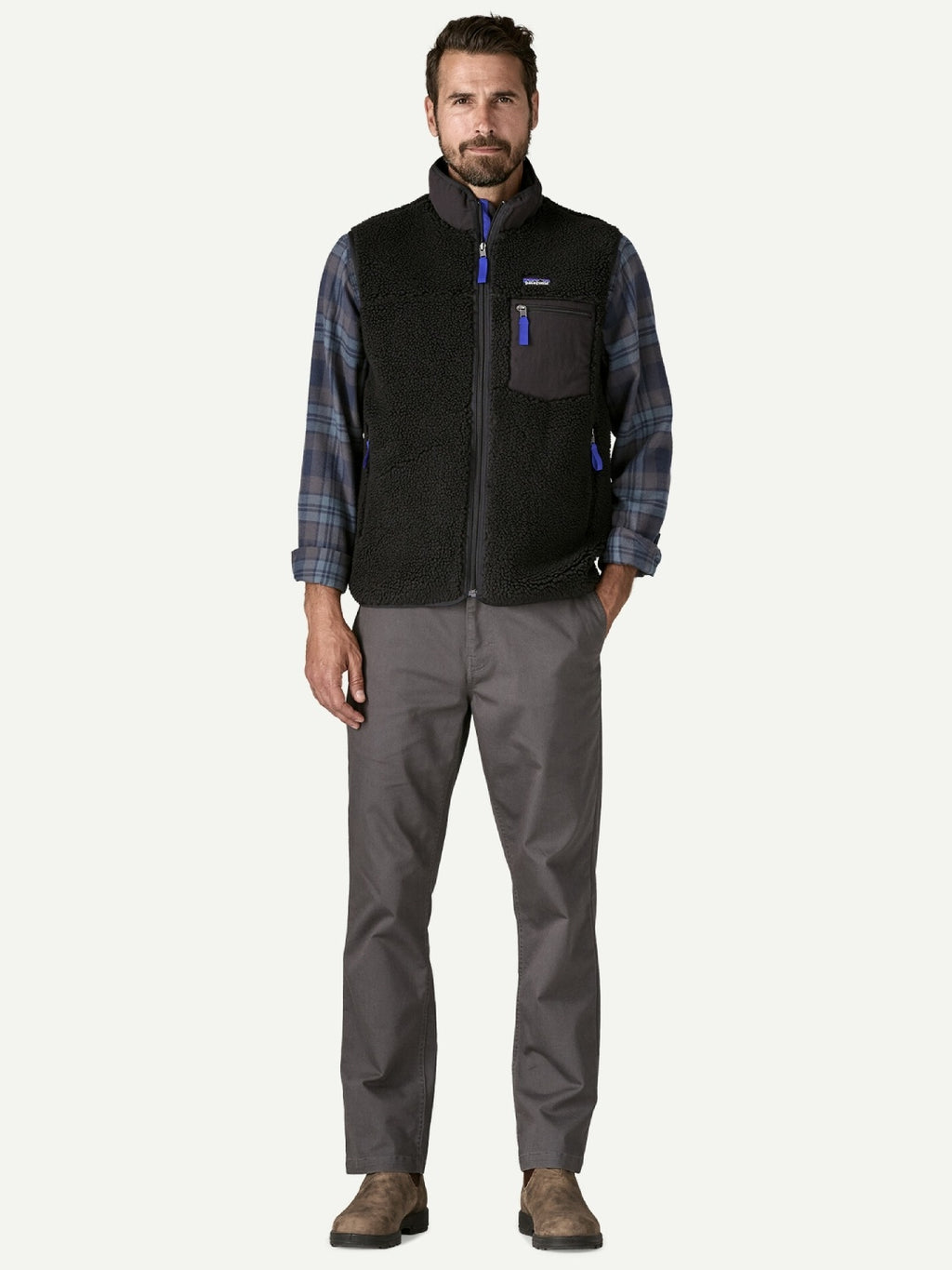 Men's Classic Retro-X Vest #BLK [23049]｜patagonia