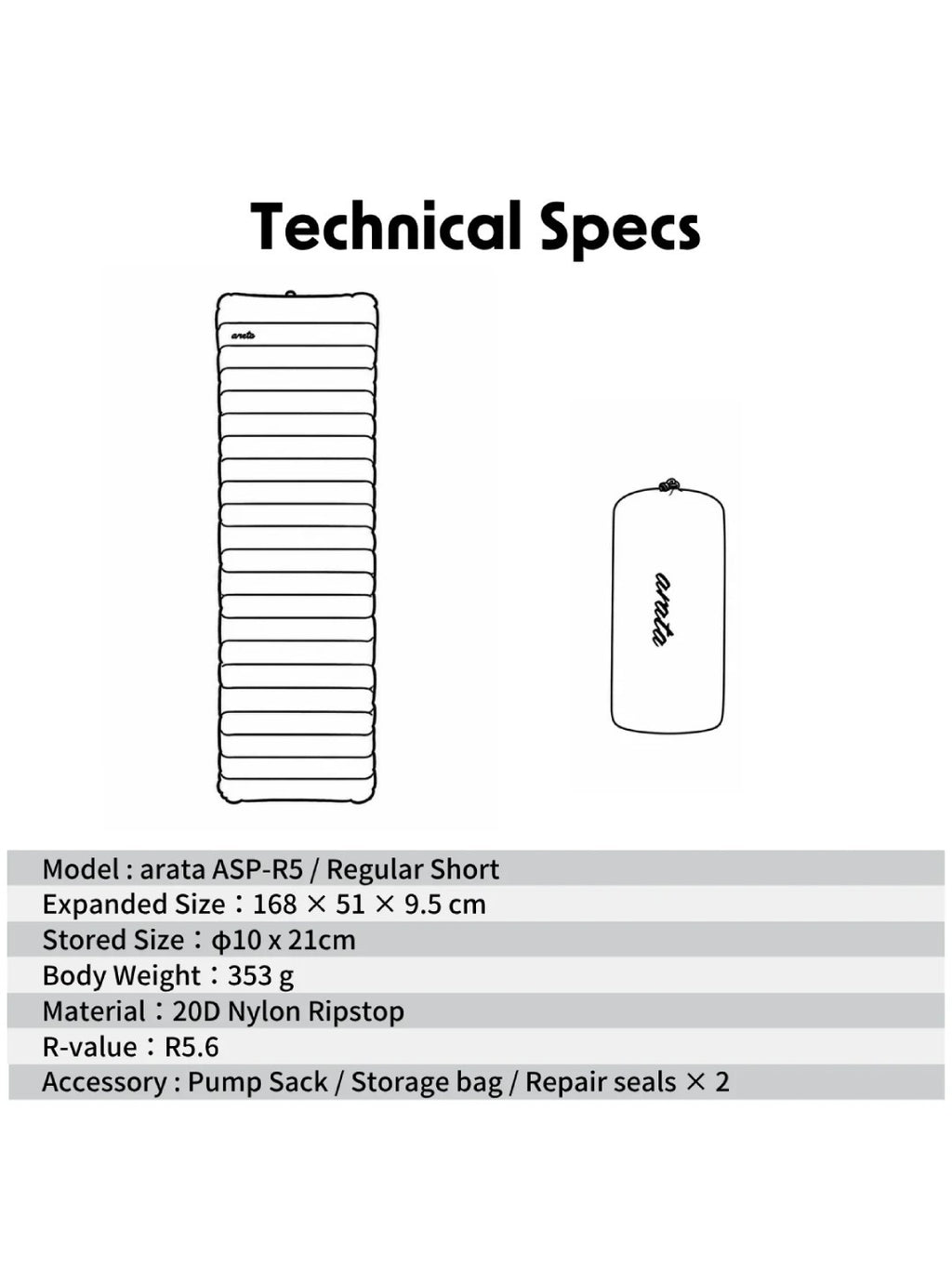 ASP-R5 Regular Short｜arata