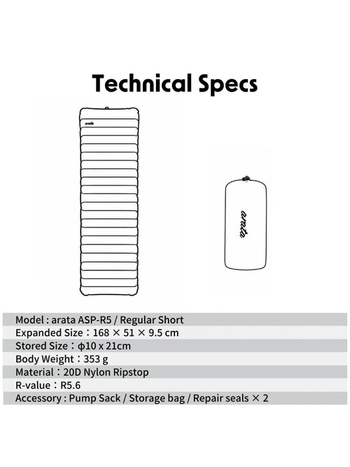 ASP-R5 Regular Short｜arata