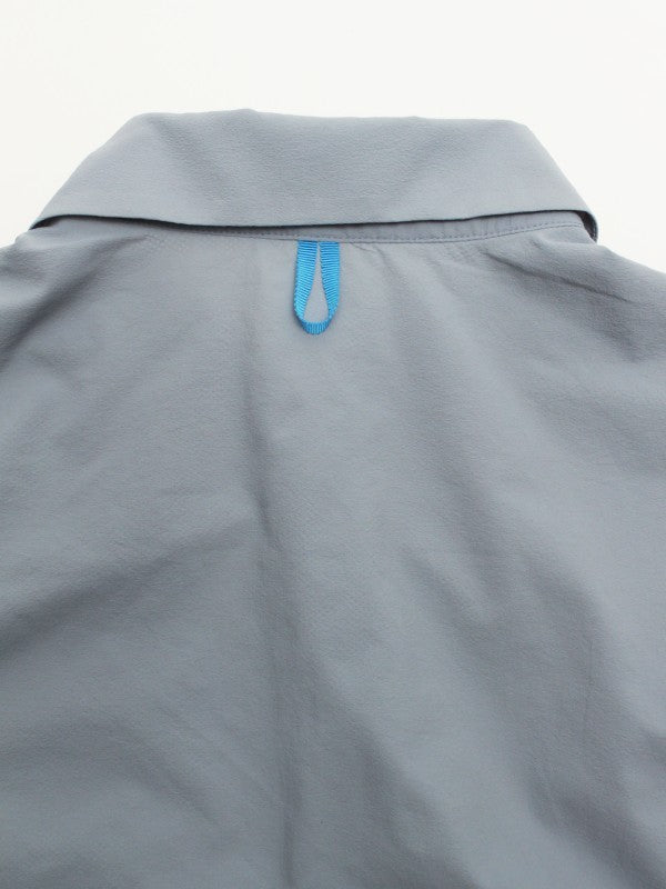 WIND BIG SHIRT #73 BL×GY [PS251016]｜PAPERSKY WEAR