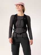 Women's Taema Crew LS #Black Heather [L08487600]｜ARC'TERYX