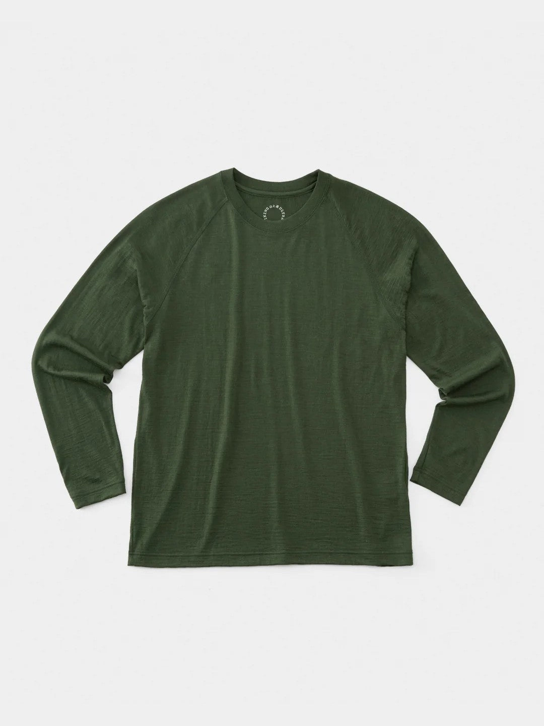 100% Light Merino Long Sleeve #Kombu Green｜山と道