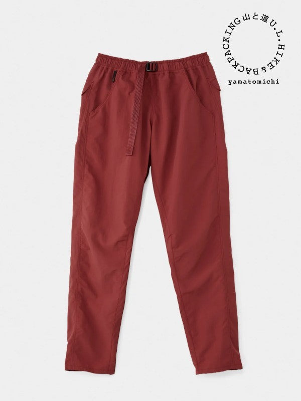 男士五口袋裤 #砖红色 | Yama to Michi