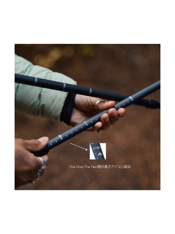 LT5 Three Piece Carbon Trekking Poles (pair) #Black [GSCU0093-010]｜GOSSAMER GEAR