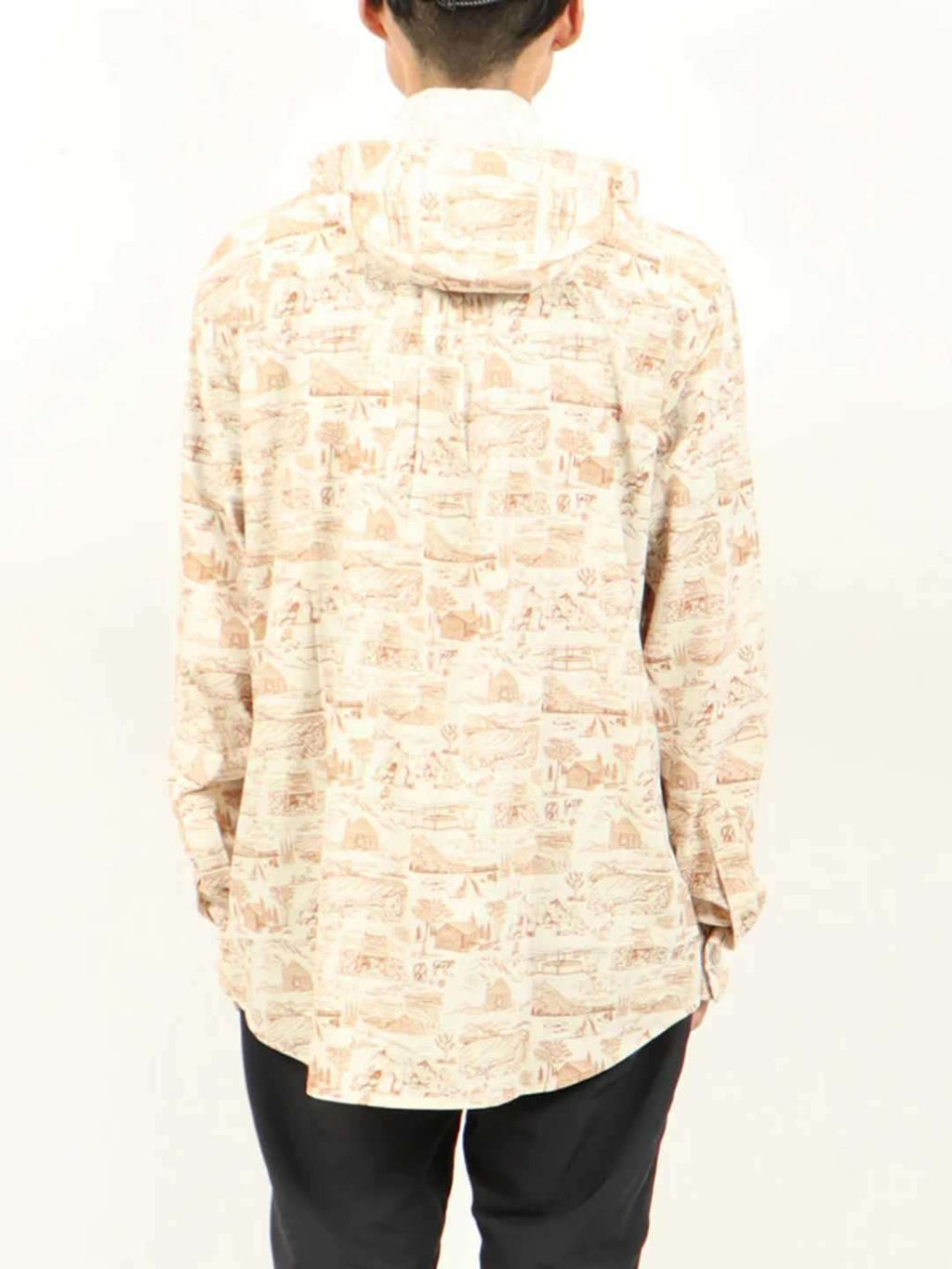 TRIPLE CROWN BUTTON DOWN LONG SLEEVE REMOVABLE HOOD #TRAIL MADNESS BROWN [TC’BDR-LS2]｜Jolly Gear