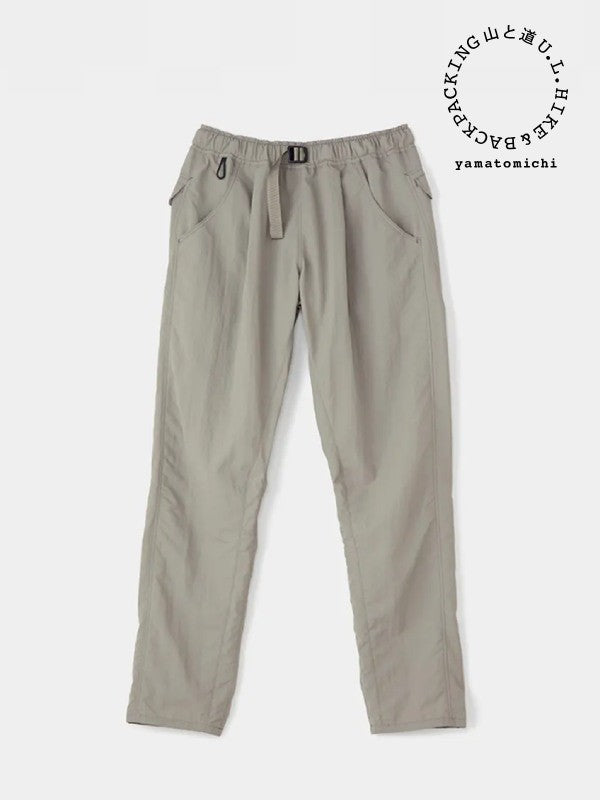 Men's One Tuck 5-Pocket Pants #Moon Gray｜山と道 – moderate