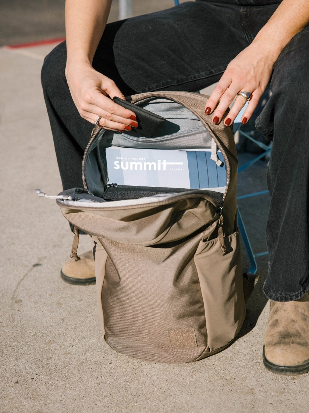 CIVIC HALF ZIP 22L #Fossil Brown [CHZ22]｜EVERGOODS