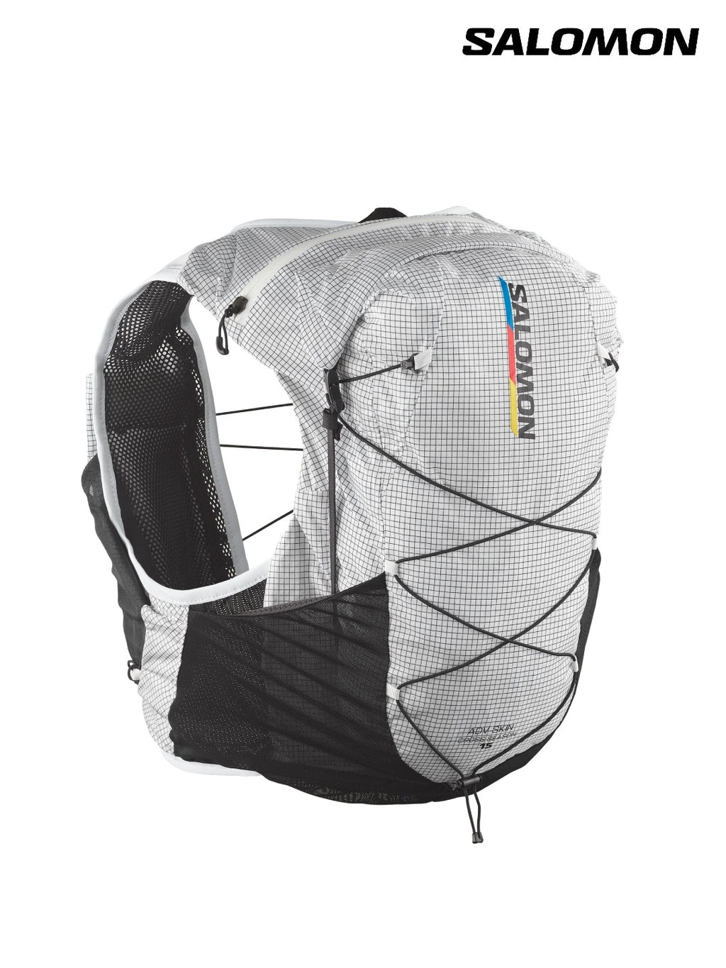 ADV SKIN CROSS SEASON RACE FLAG #WHITE/BLACK [LC2091900]｜SALOMON