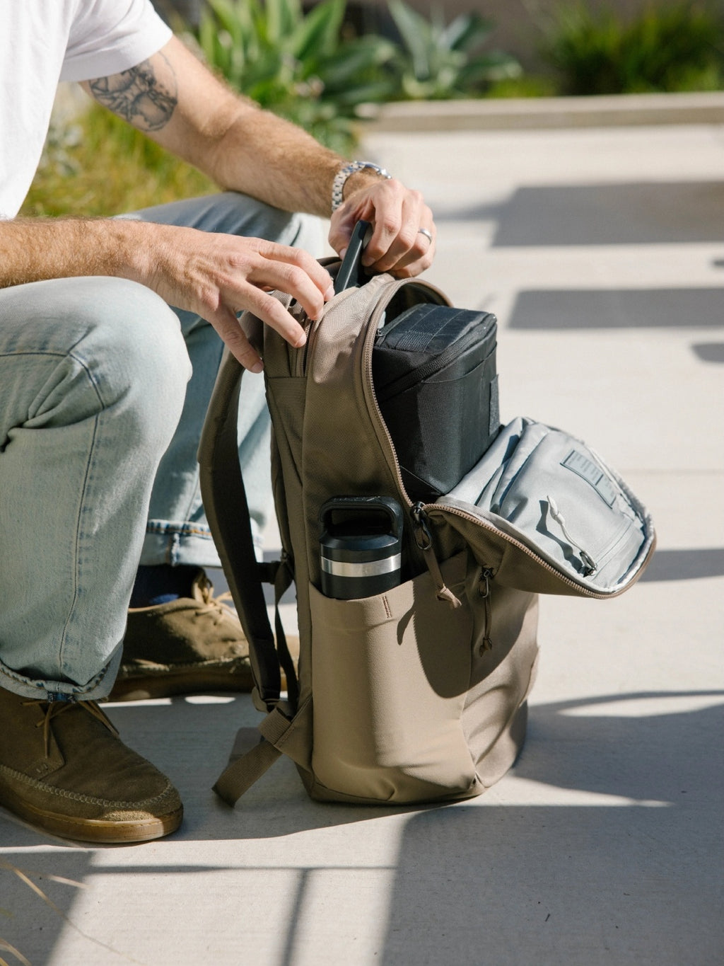 CIVIC HALF ZIP 22L #Fossil Brown [CHZ22]｜EVERGOODS