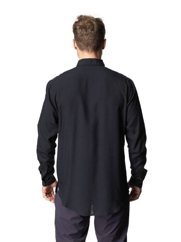 Men's Tree Longsleeve Shirt #True Black Light [860008]｜HOUDINI