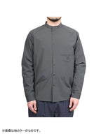 ソフトシェルのバンドカラーシャツ #ハイジロ [021091]｜AXESQUIN