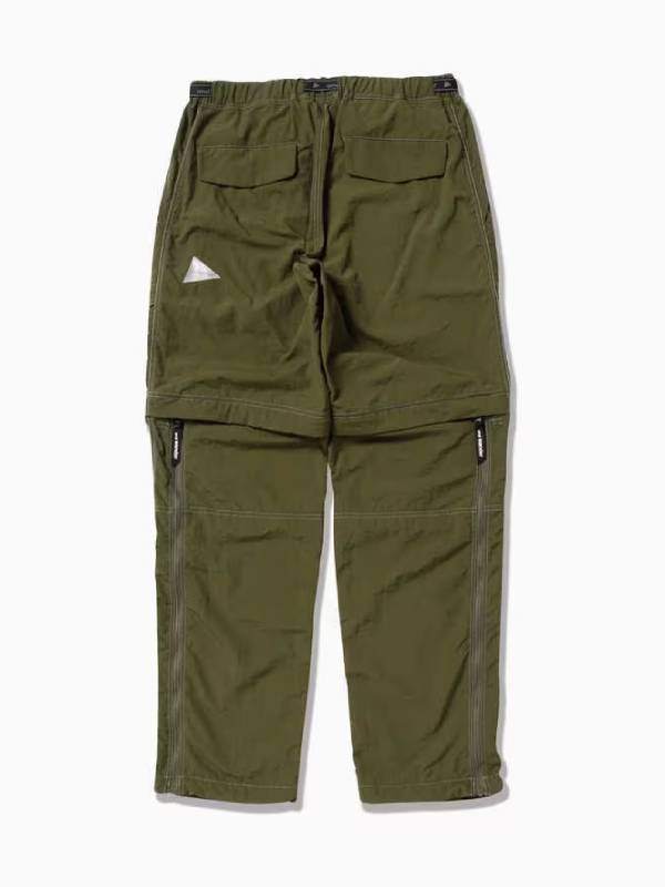 Women's Ny taffeta hiker 2way pants #181/d.khaki [4152138]｜and wander【Outlet_40】