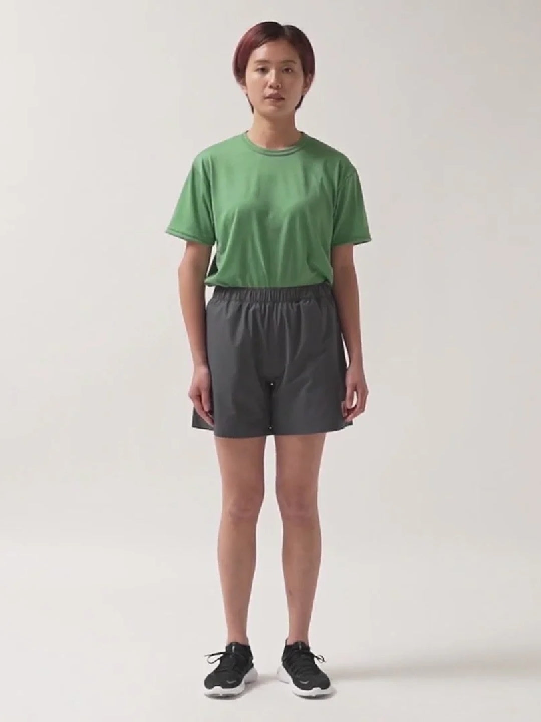 Women's Sugarcane Shorts #Volcanic Gray｜HERENESS