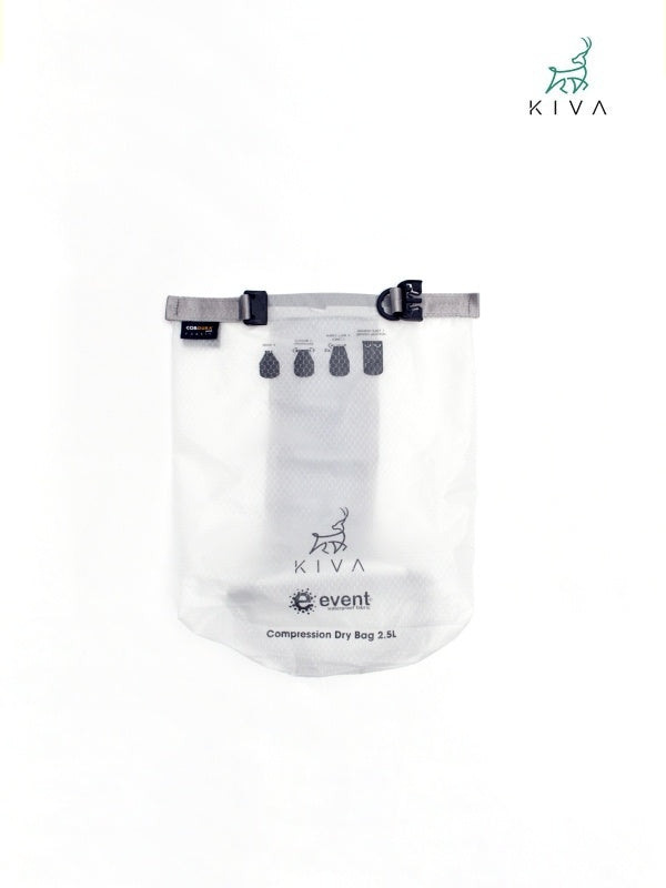 Compression Dry Bag 2.5L #White [CDB002]｜KIVA Outdoors