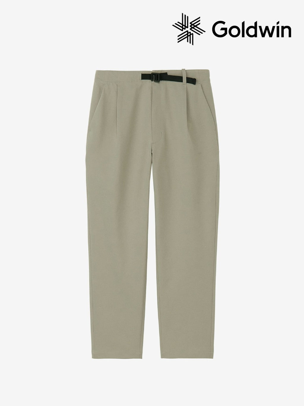 One Tuck Tapered Stretch Pants #WOODY BEIGE [GL75177]｜GOLDWIN
