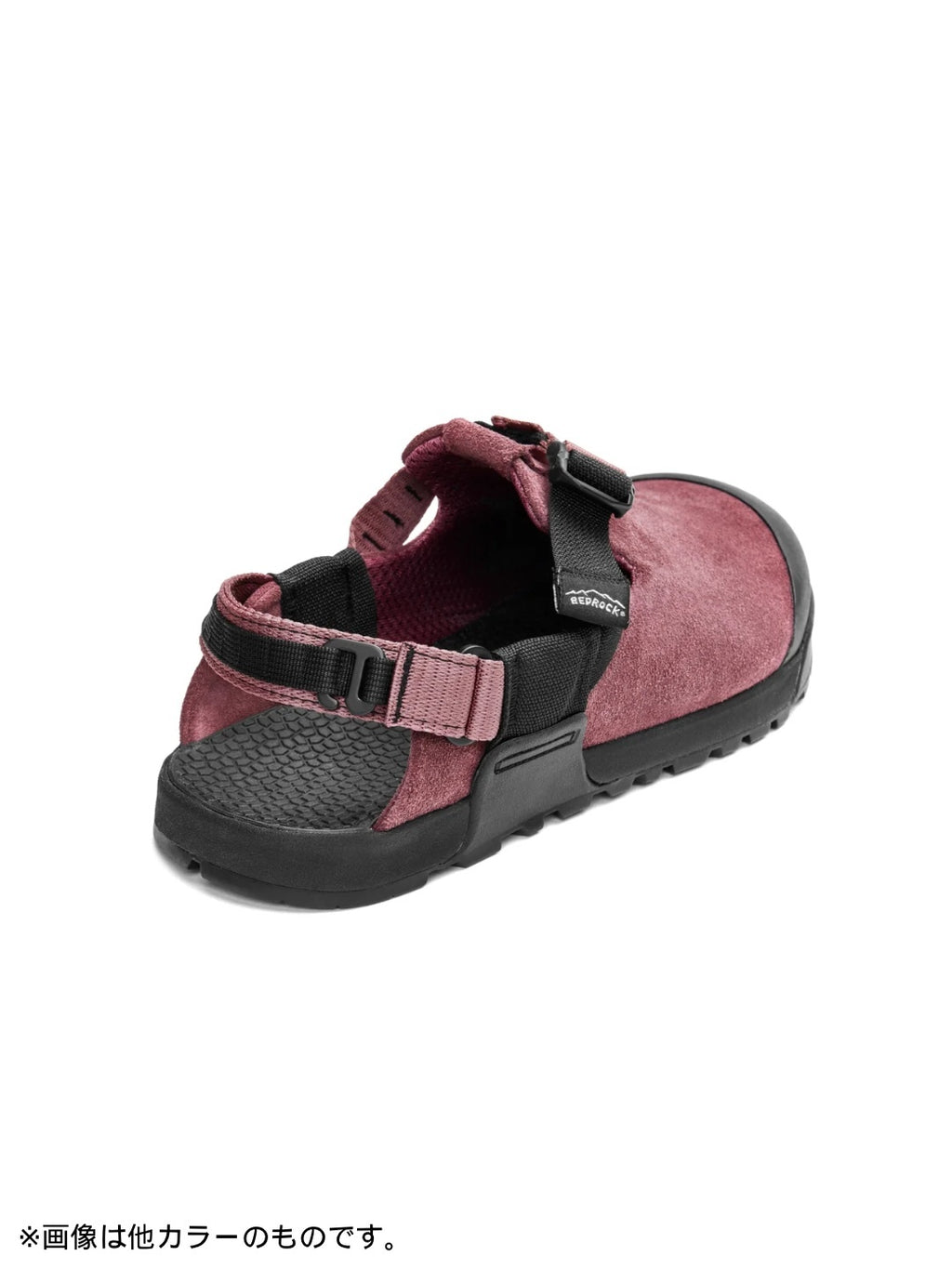Mountain Clog Suede Leather #Deep Plum Upper / Deep Plum Webbing [MC-DPS-0506]｜BEDROCK SANDALS