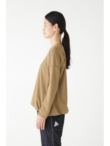 Women's dry jersey LS T #040/beige [4264129]｜and wander