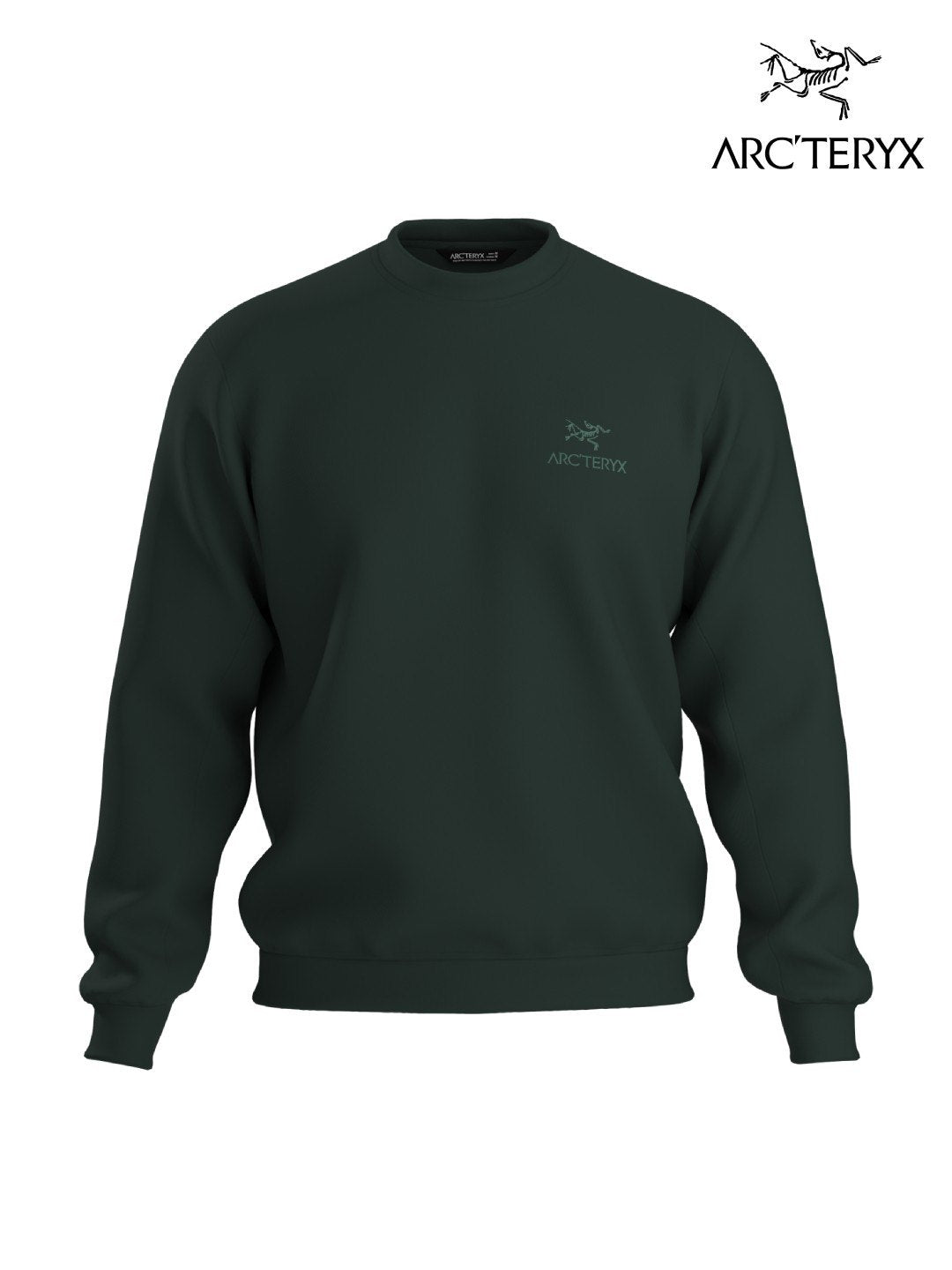 【Men】Emblem Fleece Crew M #Dark Jade [X00000978711]｜ARC'TERYX