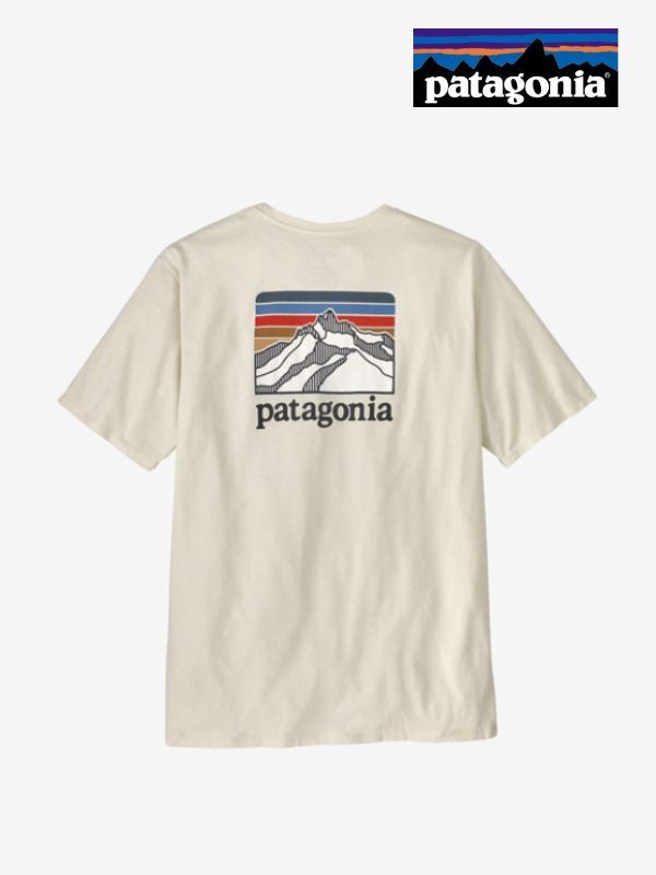 Men's Line Logo Ridge Pocket Responsibili-Tee #BCW [38511]｜patagonia