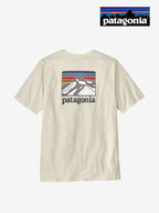 Men's Line Logo Ridge Pocket Responsibili-Tee #BCW [38511]｜patagonia