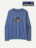Woman's L/S Cap Cool Daily Graphic Shirt #FFCX [45205]｜patagonia