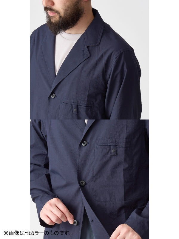 ダブルフェイスのサマージャケット #ケシズミイロ [21094]｜AXESQUIN