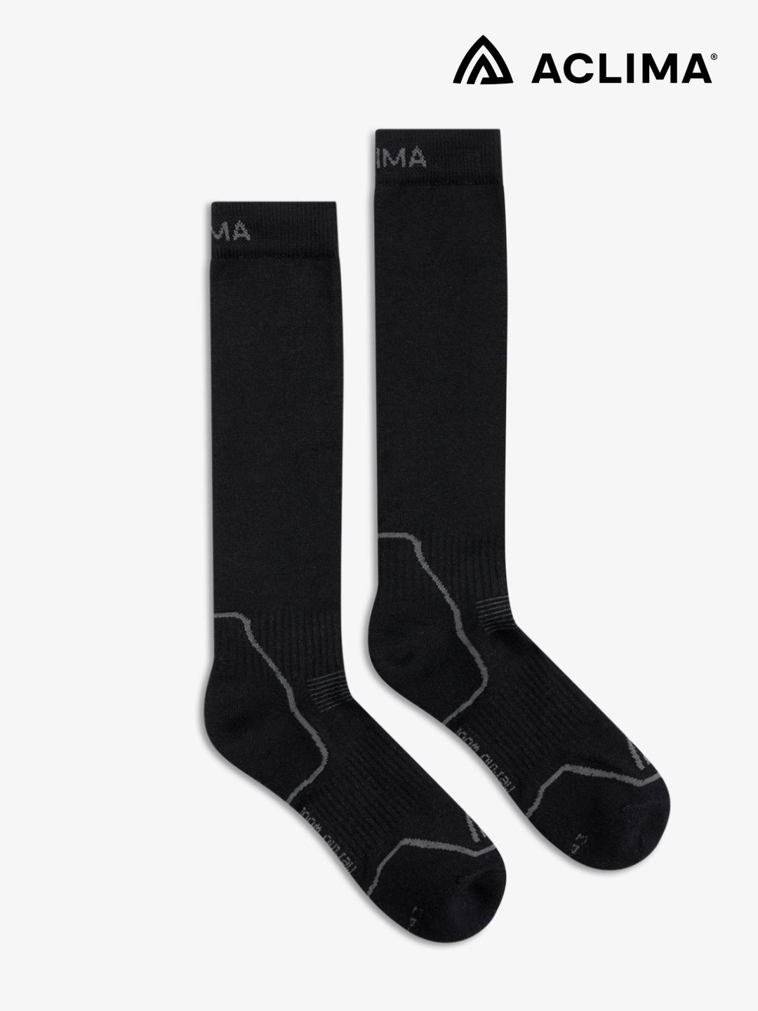 Trekking Wool Socks #Jet Black [112203]｜ACLIMA