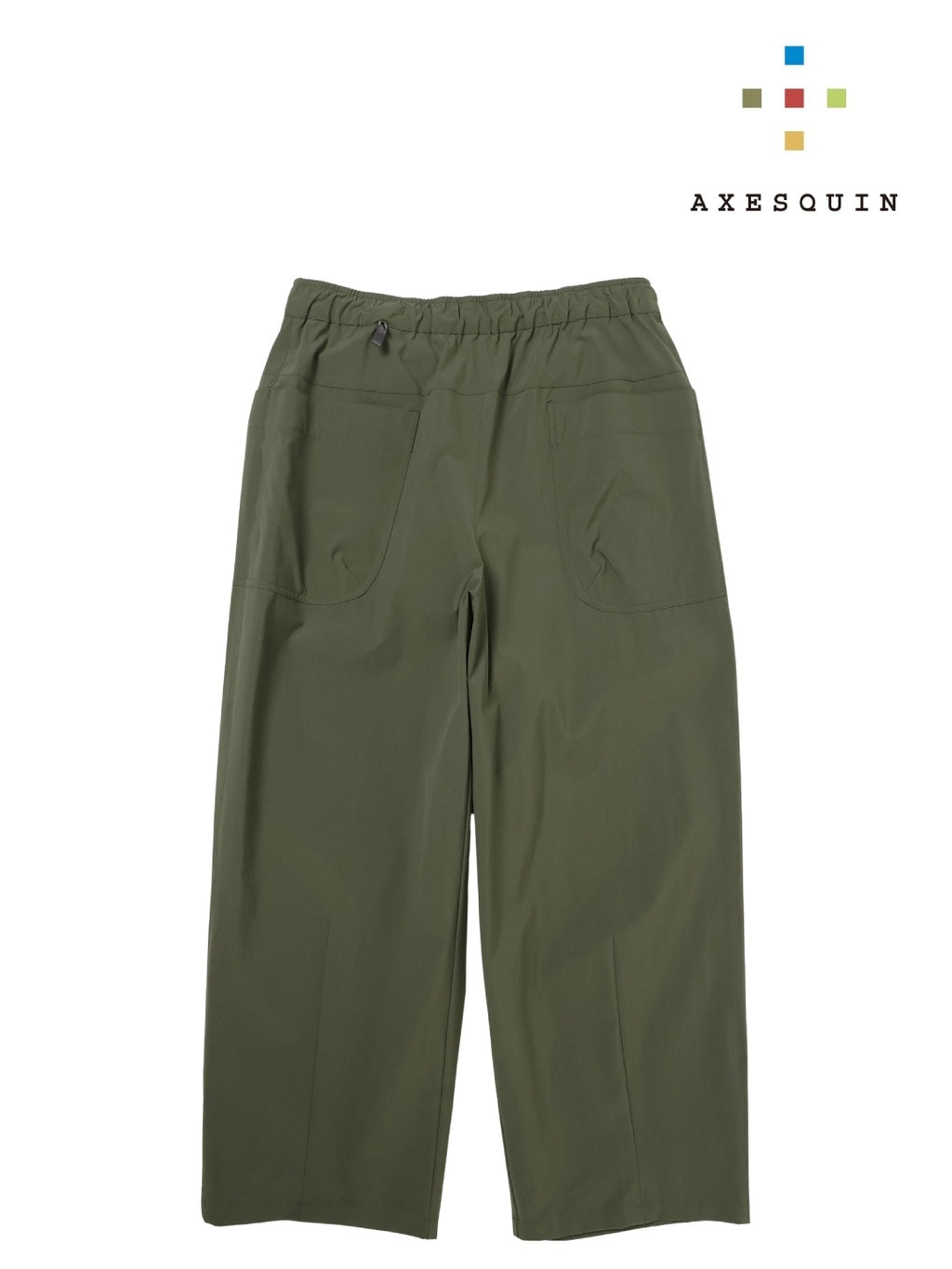 ソフトシェルのカーブパンツ #オリーブネズミ [22048]｜AXESQUIN