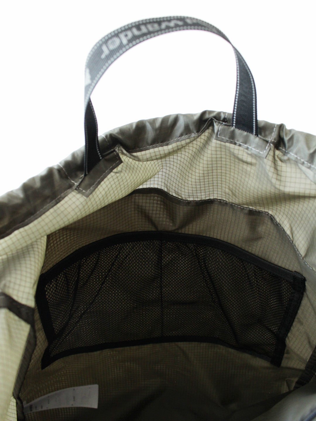 crispy rip drawstring bag #khaki [6985160]｜and wander