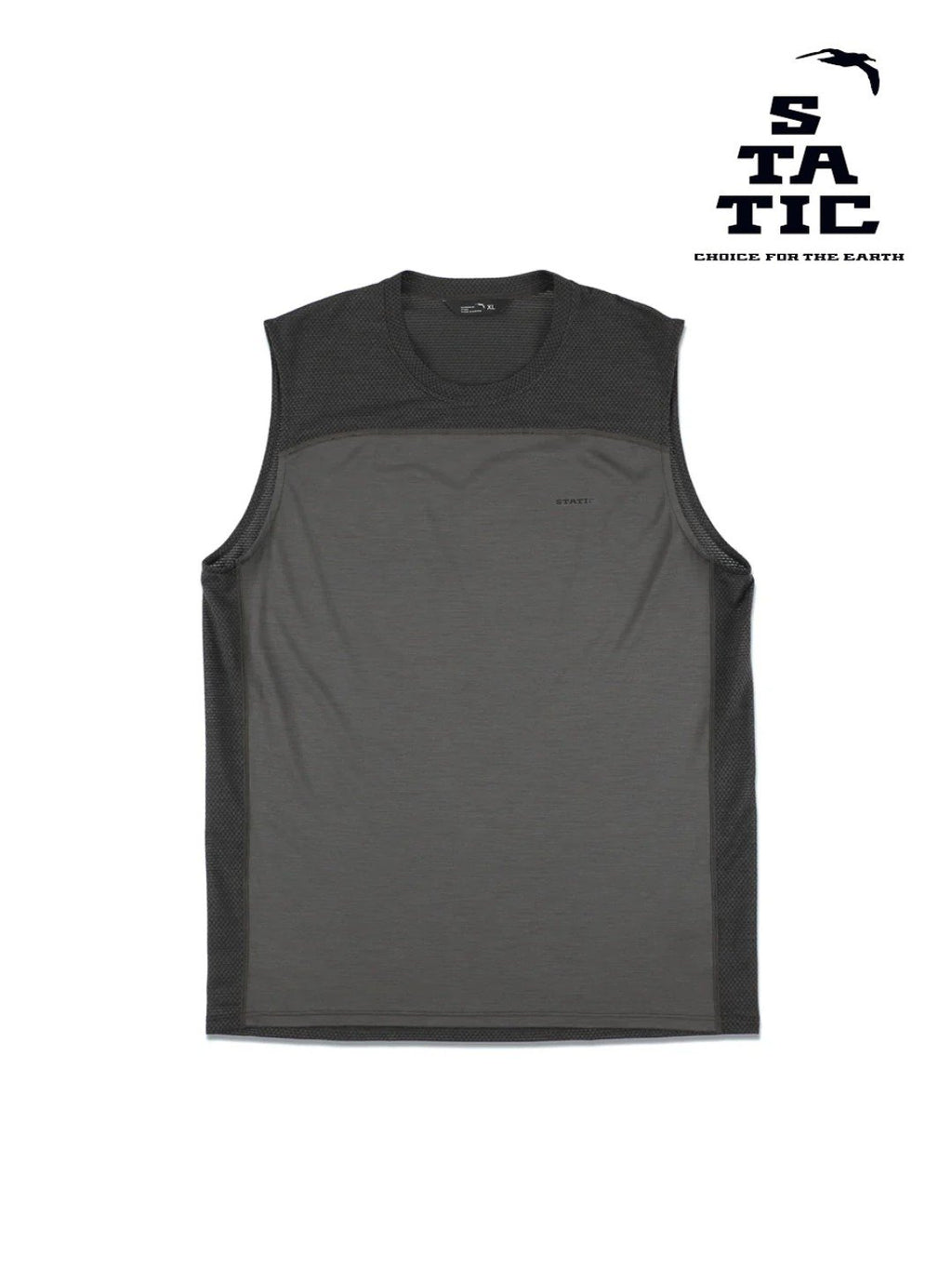 Chord Wool Sleeveless Shirts #Carbon [105201]｜STATIC