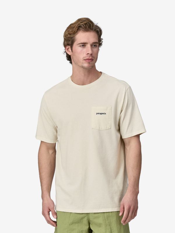 Men's Line Logo Ridge Pocket Responsibili-Tee #BCW [38511]｜patagonia