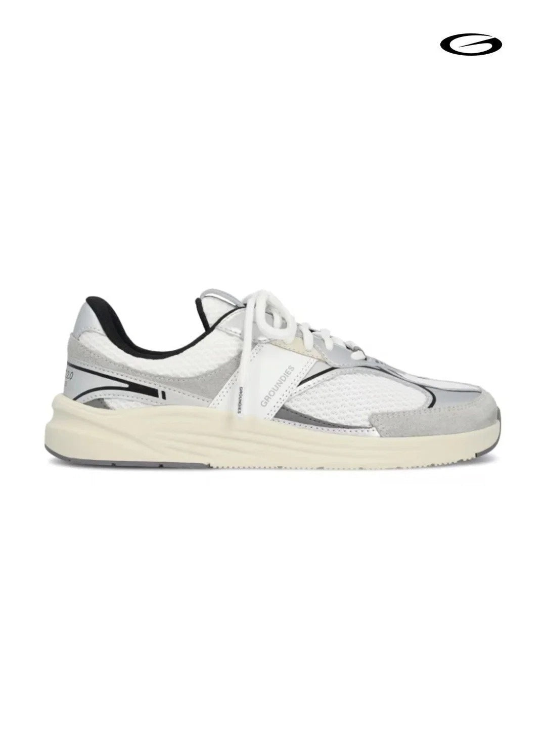 Men's Starlite 2.0 #White/Silver/Black [GND104-410126]｜GROUNDIES