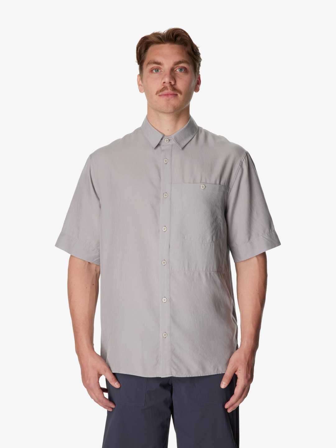 Men's Tree Shortsleeve Shirt #Cloudy Gray [860051]｜HOUDINI