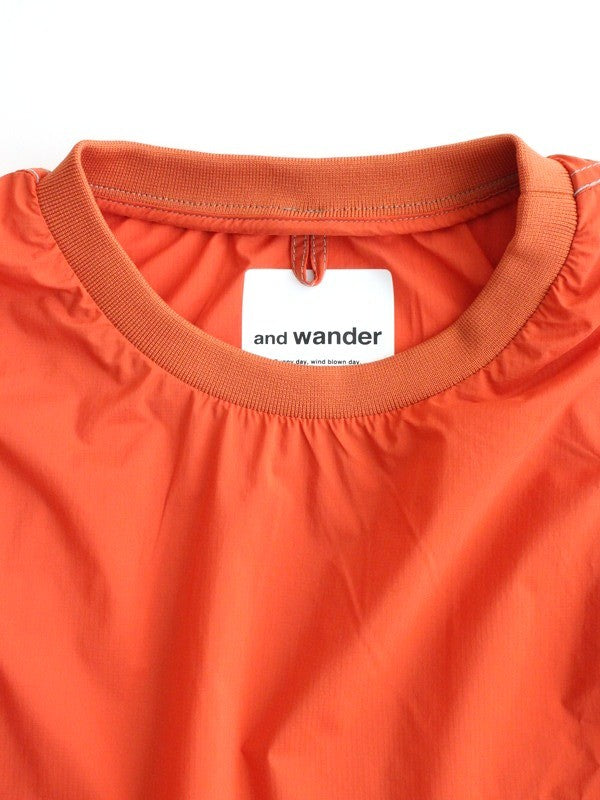 Women's PERTEX wind T #100/red [4121113]｜and wander