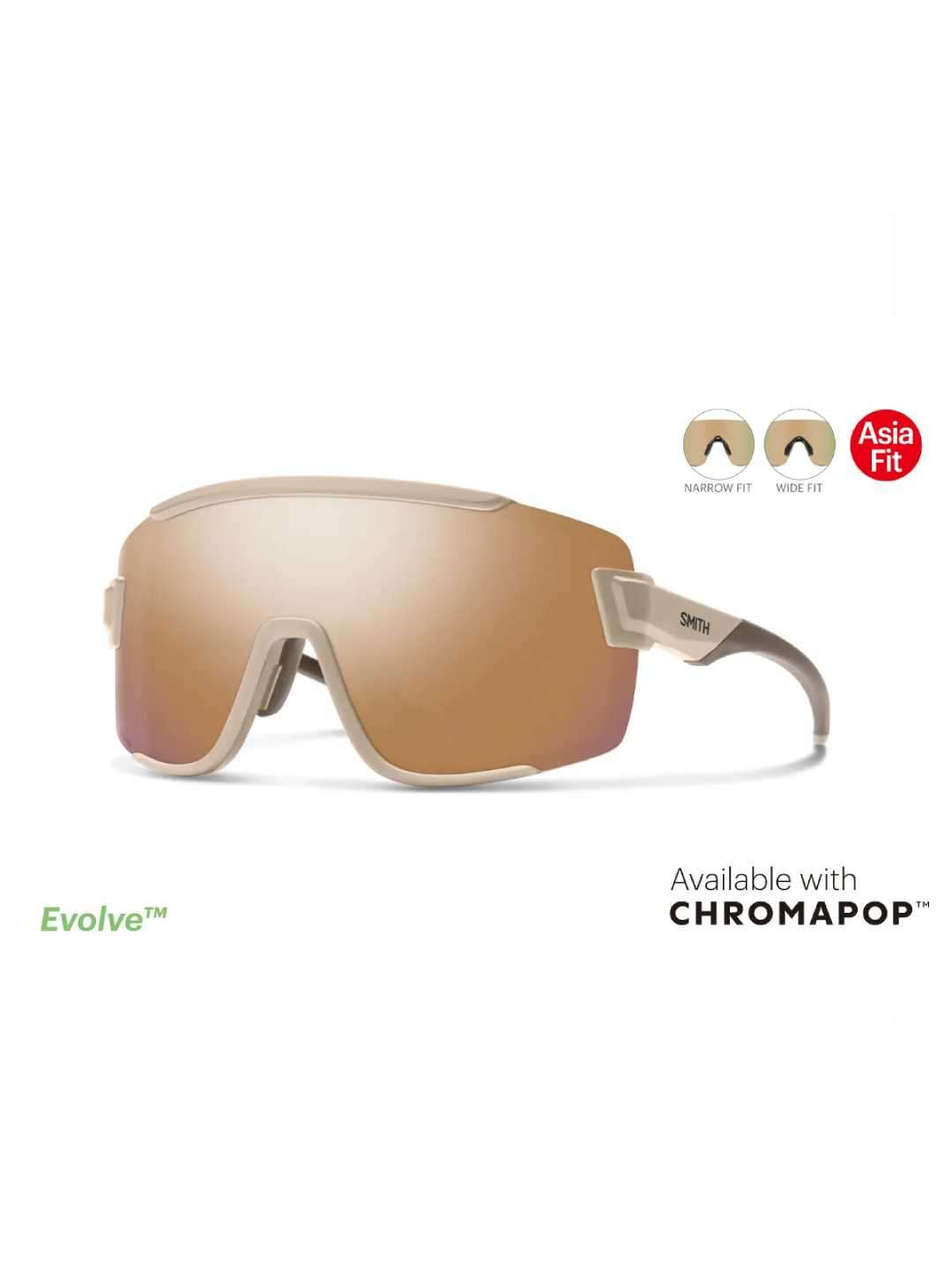 Wildcat Asia Fit CP-Rose Gold Mirror & Clear #Matte Summit [205000927]｜SMITH