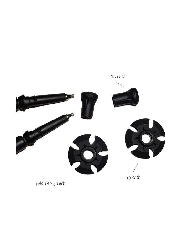 LT5 Three Piece Carbon Trekking Poles (pair) #Black [GSCU0093-010]｜GOSSAMER GEAR