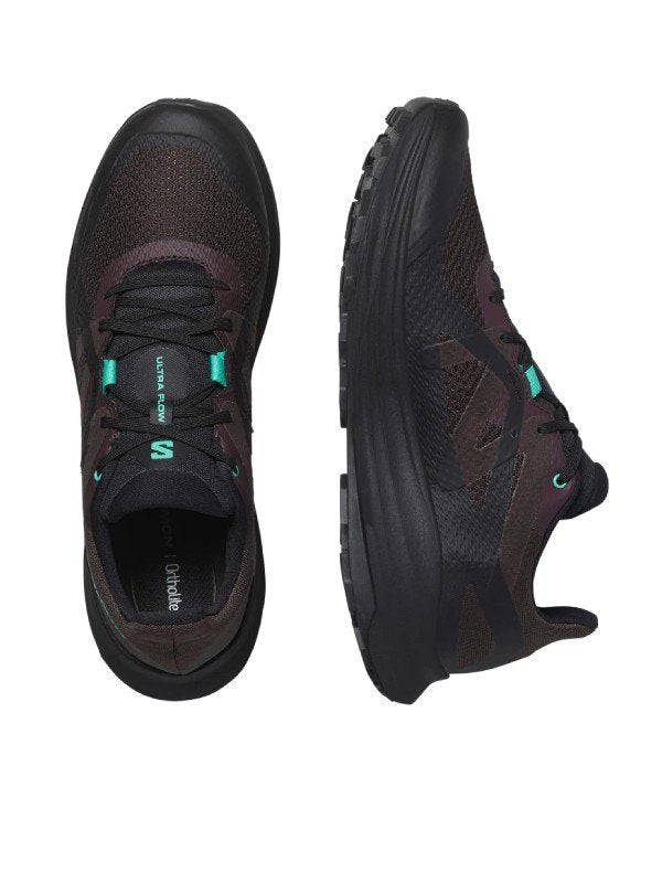 ULTRA FLOW #Black Coffee/Black/Electric Green [L47593400]｜SALOMON