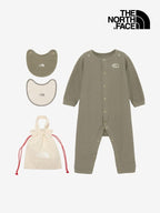 Baby L/S Rompers & 2P Bib #MR [NTB82402]｜THE NORTH FACE