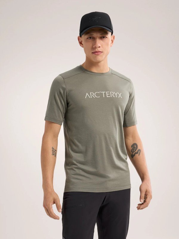 Ionia Merino Wool Arc'Word Logo SS M #Forage [X00000773302]｜ARC'TERYX