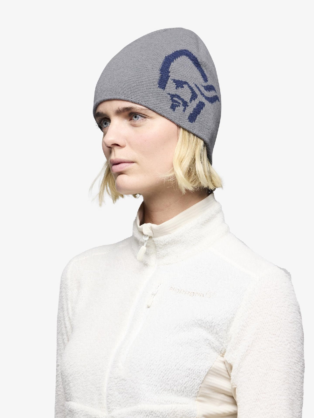 /29 mid cotton logo Beanie #Grey Melange [5217-23]｜Norrona