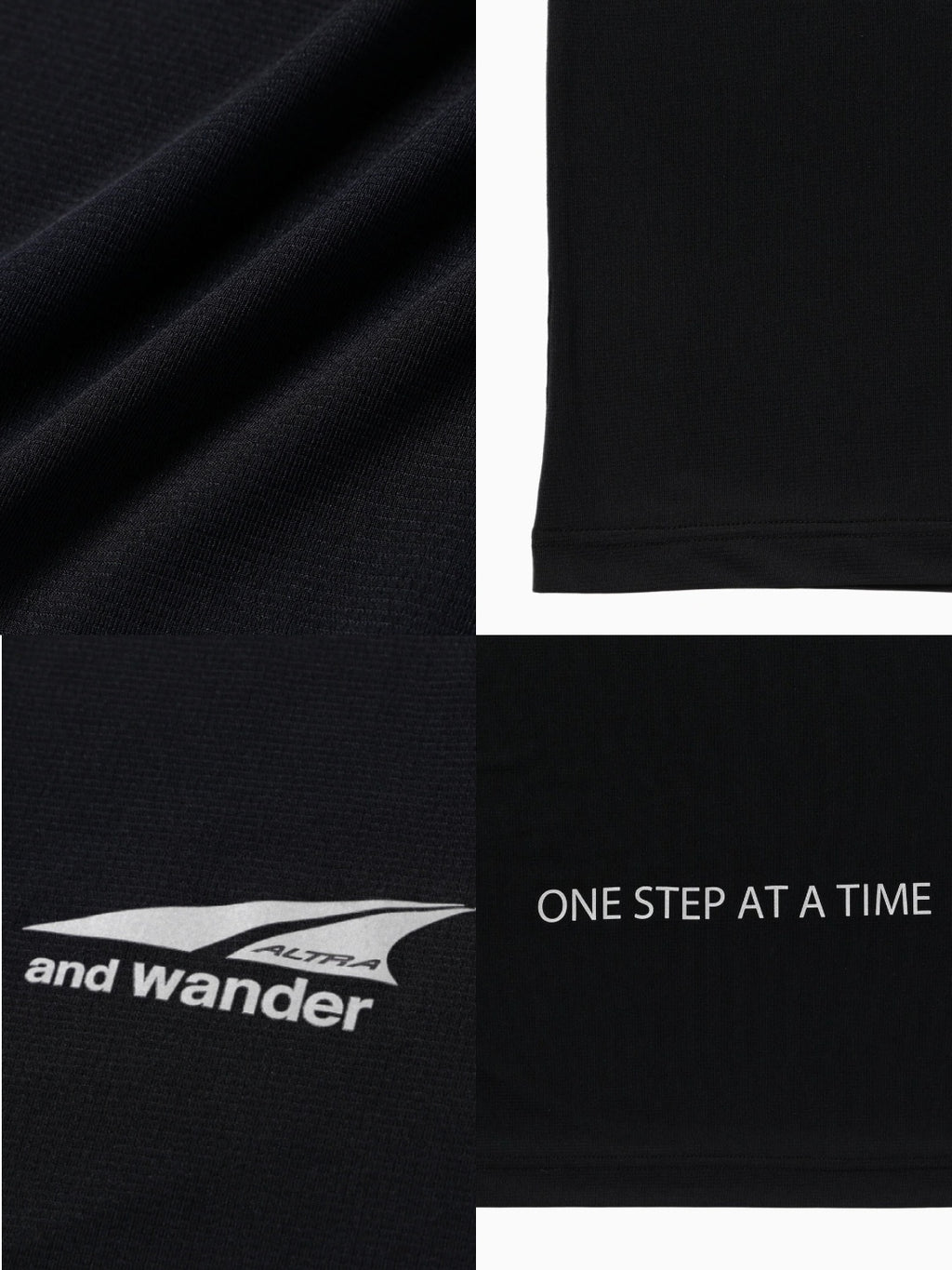Altra×and wander tank top #black/010 [6164505]｜and wander