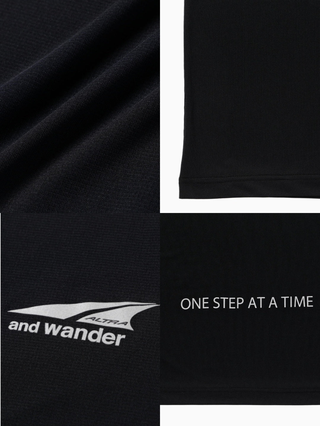 Altra×and wander tank top #black/010 [6164505]｜and wander