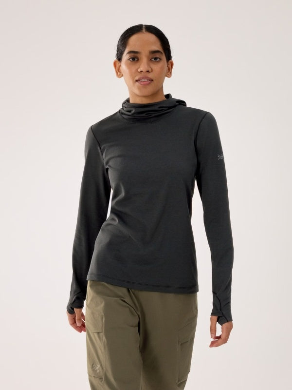 Women's Taema Thermal Hoody #Black Heather [X00001025701]｜ARC'TERYX