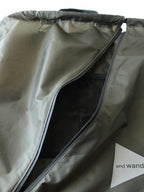 crispy rip drawstring bag #khaki [6985160]｜and wander